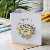 Personalised Wedding Magnet And Card