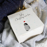 Penguin Christmas Eve Personalised Wooden Keepsake Box - Olivia Morgan Ltd