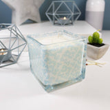 Patterned Christening Personalised Square Scented Candle - Olivia Morgan Ltd