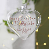 Daddy To Be Christmas Bauble Decoration - Olivia Morgan Ltd
