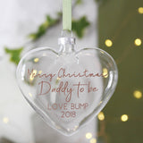 Daddy To Be Christmas Bauble Decoration - Olivia Morgan Ltd