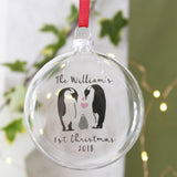 First Family Christmas Personalised Bauble - Olivia Morgan Ltd