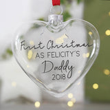 First Christmas As A Daddy Christmas Bauble - Olivia Morgan Ltd