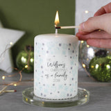 First Christmas As A Family Snowflake Candle - Olivia Morgan Ltd