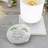 First Christmas As Mr And Mrs Scented Candle With Lid - Olivia Morgan Ltd