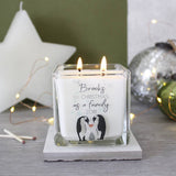 First Family Christmas Penguin Scented Square Candle - Olivia Morgan Ltd
