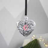 Initial Filled Glass Christmas Bauble - Olivia Morgan Ltd