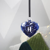 Initial Filled Glass Christmas Bauble - Olivia Morgan Ltd