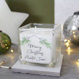 Merry Christmas Mistletoe Scented Candle For Family - Olivia Morgan Ltd