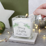 Merry Christmas Mistletoe Scented Candle For Family - Olivia Morgan Ltd