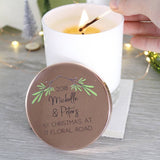New Home Christmas Scented Candle With Lid - Olivia Morgan Ltd