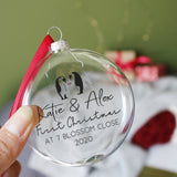 Penguin New Home Christmas Bauble