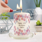 Birthday Personalised Candle - Olivia Morgan Ltd