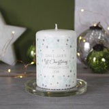 First Christmas New Home Personalised Snowflake Candle - Olivia Morgan Ltd