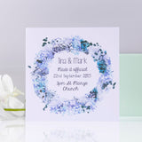 Personalised Wedding Wreath Card