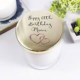 Birthday Personalised Candle With Lid - Olivia Morgan Ltd