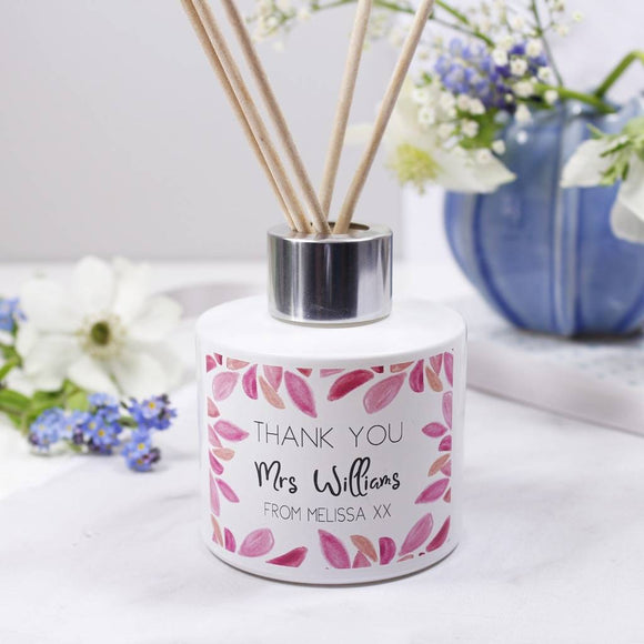 Thank You Reed Teacher Thank You Reed Diffuser Personalised Gift Set – Olivia Morgan Ltd