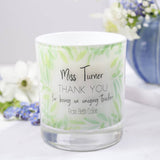Thank You Teacher Personalised Scented Candle - Olivia Morgan Ltd
