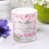 Thank You Teacher Personalised Scented Candle - Olivia Morgan Ltd