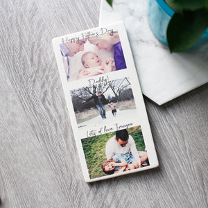 Happy Father's Day Photography Tile - Olivia Morgan Ltd