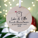 New Home House Personalised Christmas Decoration