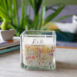 Wildflower Anniversary Scented Square Candle