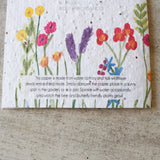 Wildflower Plantable Thank You Teacher Card