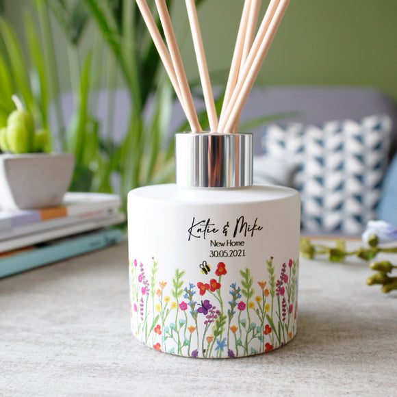 Wildflower New Home Reed Diffuser Gift