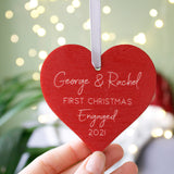 First Christmas Together Wooden Tree Decoration