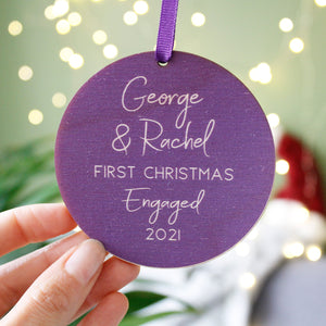 First Christmas Together Wooden Tree Decoration